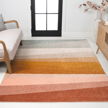 Prism Geometric Striped Area Rug